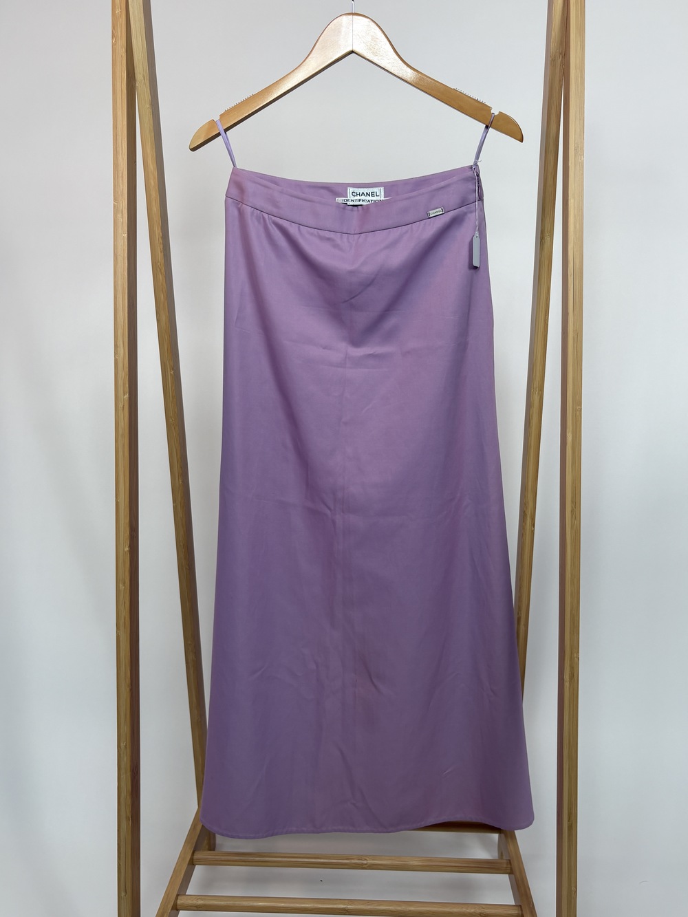 PF-1281 Long Chanel Identification Purple Long Skirt Dress